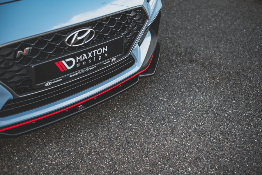 Maxton Design Hyundai I30N MK3 Hatchback / Fastback Front Splitter + Flaps V.6