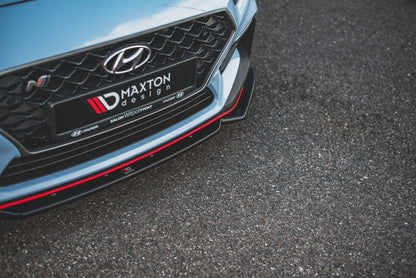 Maxton Design Hyundai I30N MK3 Hatchback / Fastback Front Splitter + Flaps V.6