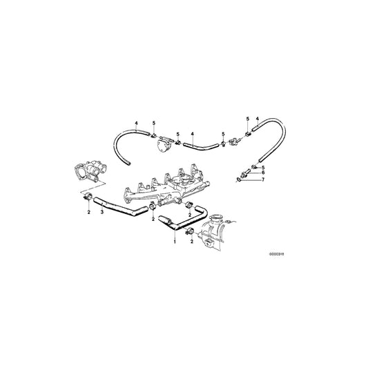 Genuine BMW 11531265112 E23 Hose (Inc. 728 & 730) | ML Performance UK Car Parts