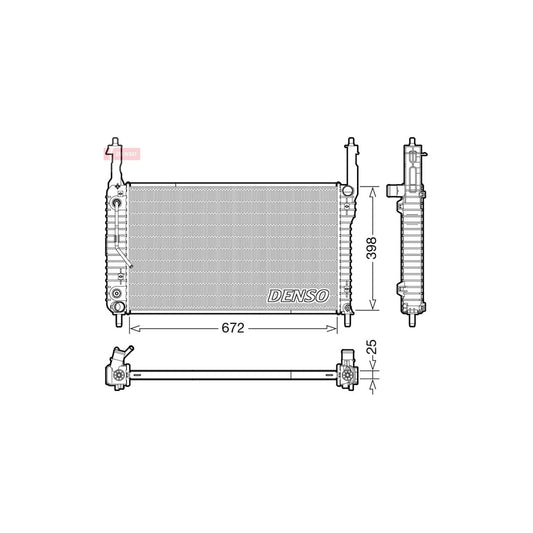 Denso DRM20123 Drm20123 Engine Radiator For Opel Antara (L07) | ML Performance UK