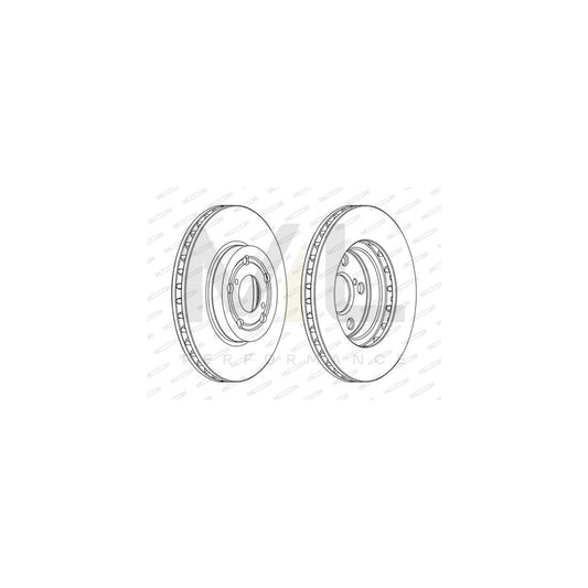 FERODO PREMIER DDF1064C Brake Disc Vented, Coated, without bolts/screws | ML Performance Car Parts