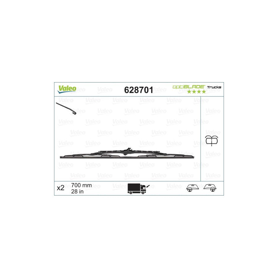 Valeo 628701 Optiblade Trucks Wiper Blade | ML Performance UK Car Parts