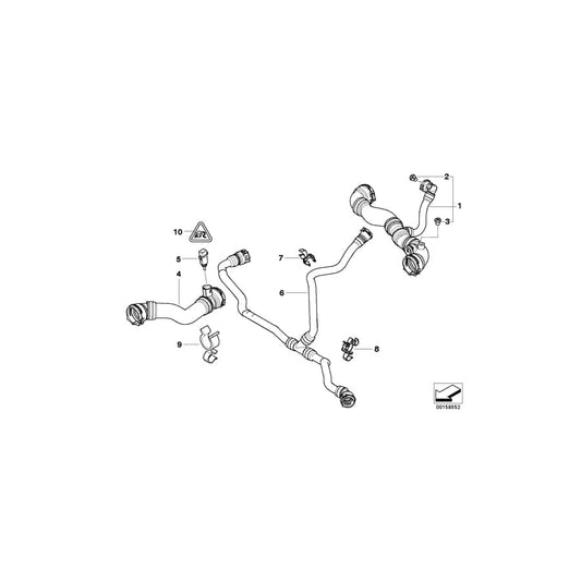 Genuine BMW 17123413802 E83 E83 Hose Clamp (Inc. X3 3.0i, X3 3.0si & X3 2.0i) | ML Performance UK Car Parts