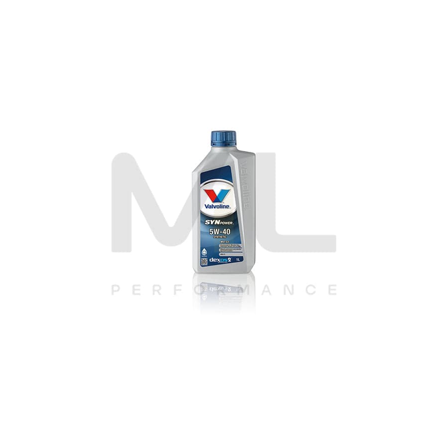 Valvoline SynPower MST C3 5W-40 Fully Synthetic Engine Oil 1l | Engine Oil | ML Car Parts UK | ML Performance
