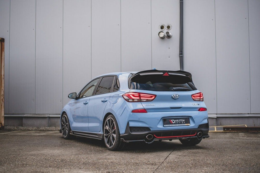 Maxton Design Hyundai I30N MK3 Hatchback Central Rear Splitter (with vertical bars)