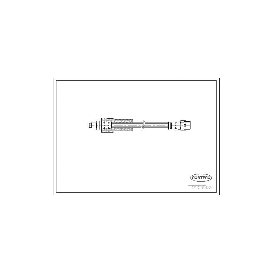 Corteco 19026685 Brake Hose For Bmw 7 (E38) | ML Performance UK