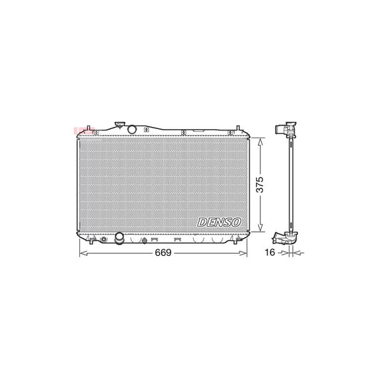 Denso DRM40042 Drm40042 Engine Radiator For Honda Civic | ML Performance UK