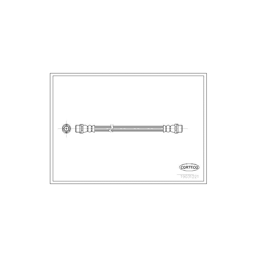 Corteco 19031221 Brake Hose Suitable For Mercedes-Benz Sprinter 4-T Van (W904) | ML Performance UK