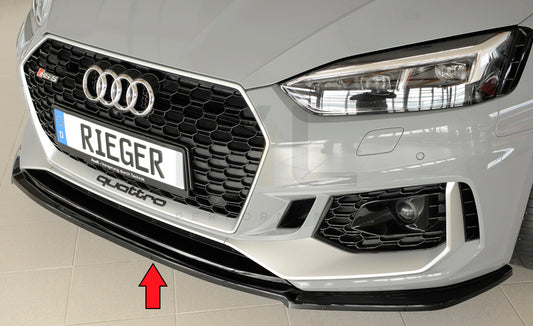 Rieger 00088202 Audi B9 F5 RS5 Front Splitter 1 | ML Performance UK Car Parts