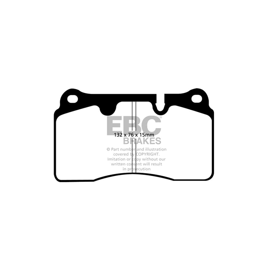 EBC PD04KF761 Renault Megane Mk3 Bluestuff Front Brake Pad & Plain Disc Kit - Girling/TRW/Bosch Caliper 2 | ML Performance UK Car Parts