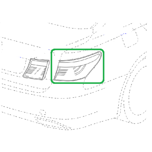 Genuine Lexus 81551-50170 LS Phase 4 O/S/R Outer Tail Light