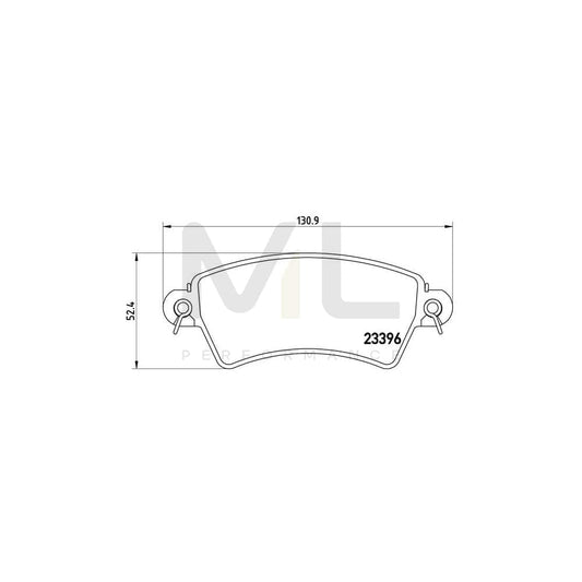 Brembo P 61 065 Brake Pad Set Excl. Wear Warning Contact, With Brake Caliper Screws | ML Performance Car Parts