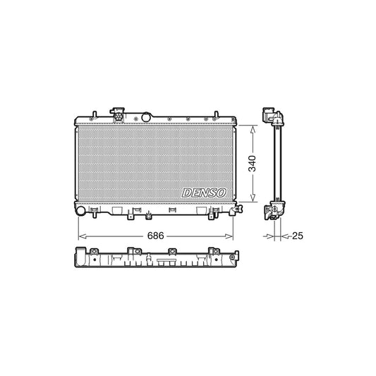 Denso DRM36020 Drm36020 Engine Radiator For Subaru Impreza | ML Performance UK