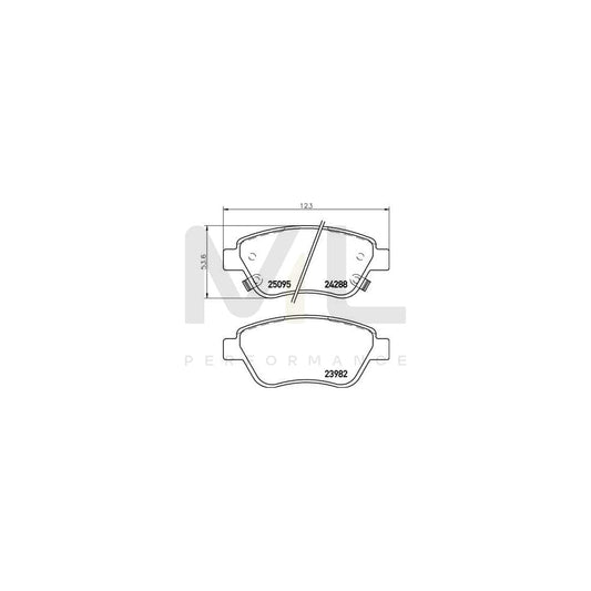 Brembo P 59 081 Brake Pad Set With Acoustic Wear Warning, With Brake Caliper Screws | ML Performance Car Parts