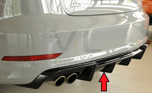 Rieger 00088157 Audi 8V A3 Rear Diffuser 1 | ML Performance UK Car Parts