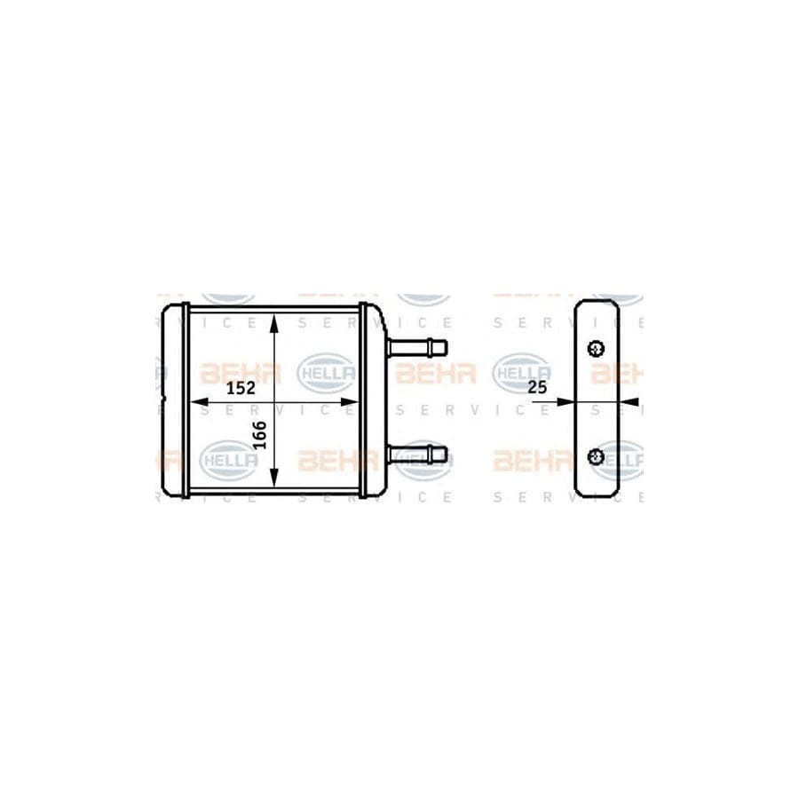 Hella 8FH 351 313-181 Heater Matrix
