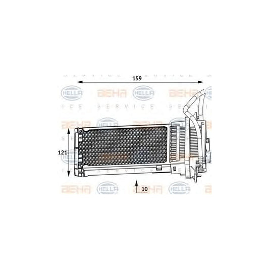 Hella 8FH 351 313-561 Heater Matrix