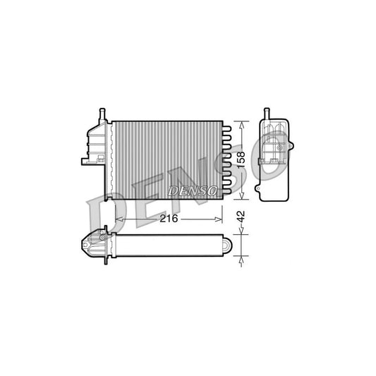Denso DRR09080 Drr09080 Heater Matrix For Fiat Seicento / 600 Hatchback (187) | ML Performance UK