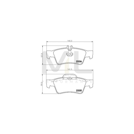 Hella 8DB 355 018-751 Brake Pad Set Prepared For Wear Indicator | ML Performance Car Parts