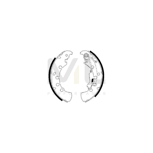 BOSCH 0 986 487 716 Brake Shoe Set | ML Performance Car Parts