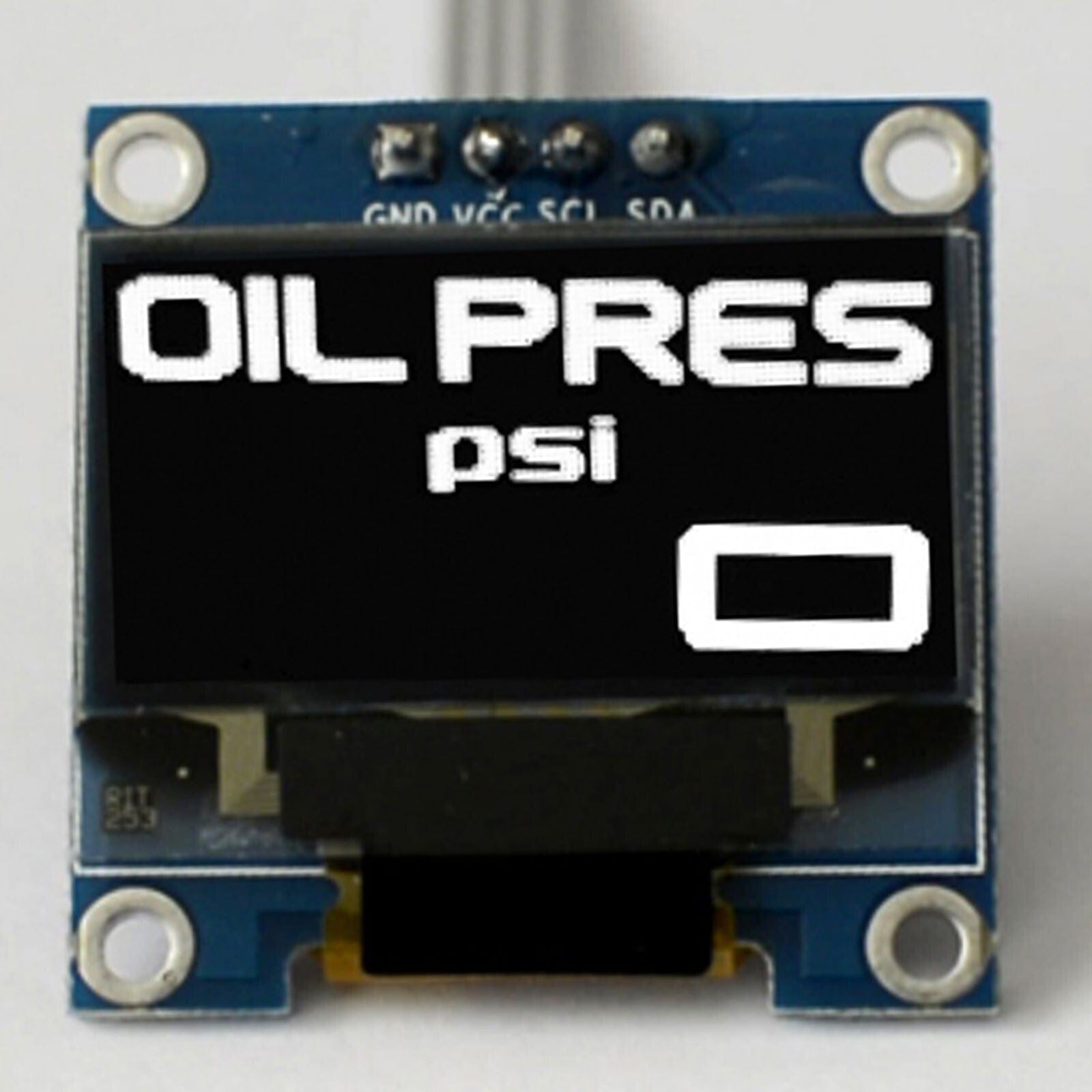 Zada Tech OLED 0.96" Digital Single oil pressure gauge (Psi) // Extra large digits // incl. sensor 