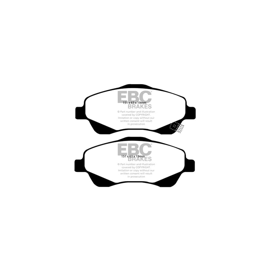EBC PDKF1913 Toyota Avensis Ultimax Front Brake Pad & Plain Disc Kit 2 | ML Performance UK Car Parts
