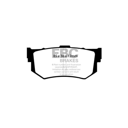 EBC PDKR368 Honda Ultimax Rear Brake Pad & Plain Disc Kit - Tokico Caliper (Inc. Accord & Prelude) 2 | ML Performance UK Car Parts