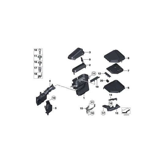 Genuine BMW 12907555190 F01 RR6 RR5 Sealing Frame (Inc. Ghost, 530i & 740i) | ML Performance UK Car Parts