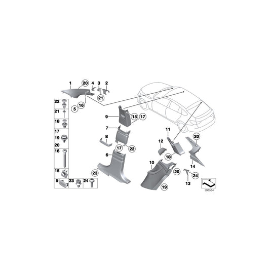 Genuine BMW 51437975422 F07 F02 Clothes Hook SCHWARZ (Inc. Alpina B7, 730Ld & 750dX) | ML Performance UK