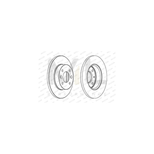 FERODO PREMIER DDF108 Brake Disc Solid, with bolts/screws | ML Performance Car Parts