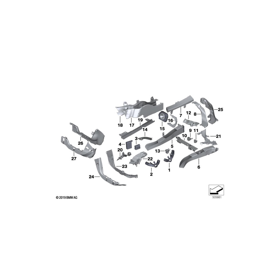 Genuine BMW 61139243993 F10 F12 F11 Holder (Inc. 640dX, M550dX & 535dX) | ML Performance UK