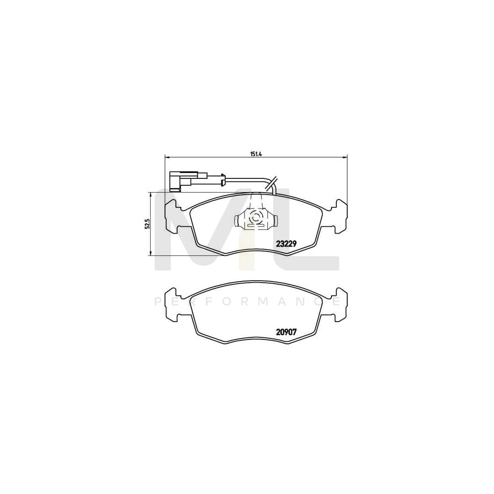 Brembo P 23 063 Brake Pad Set For Lancia Dedra | ML Performance Car Parts