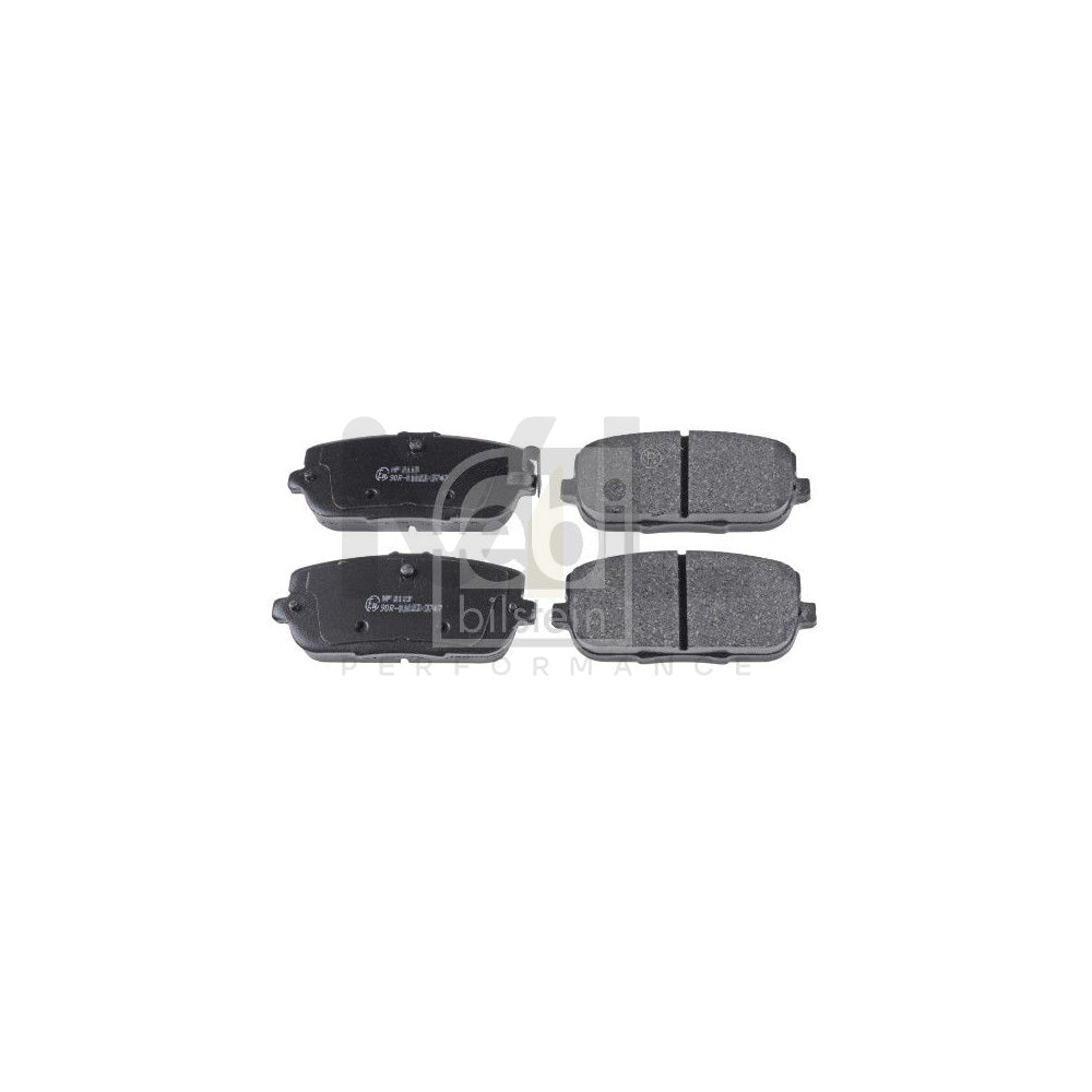 Febi Bilstein 116386 Brake Pad Set Rear Axle, With Acoustic Wear Warning | ML Performance Car Parts