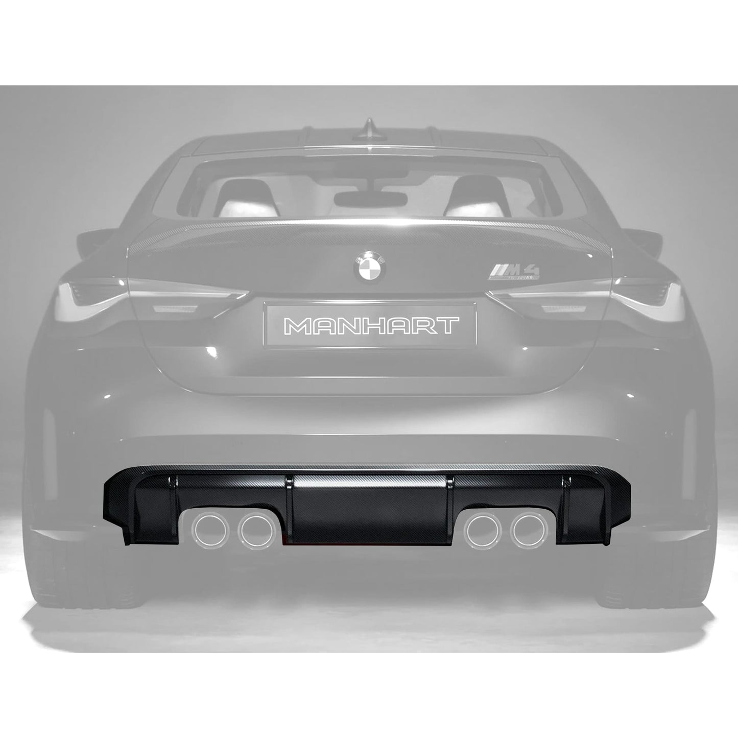 MANHART CARBON REAR DIFFUSER M PERFORMANCE FOR BMW G8X M3 / M4 (COMPETITION / CSL)