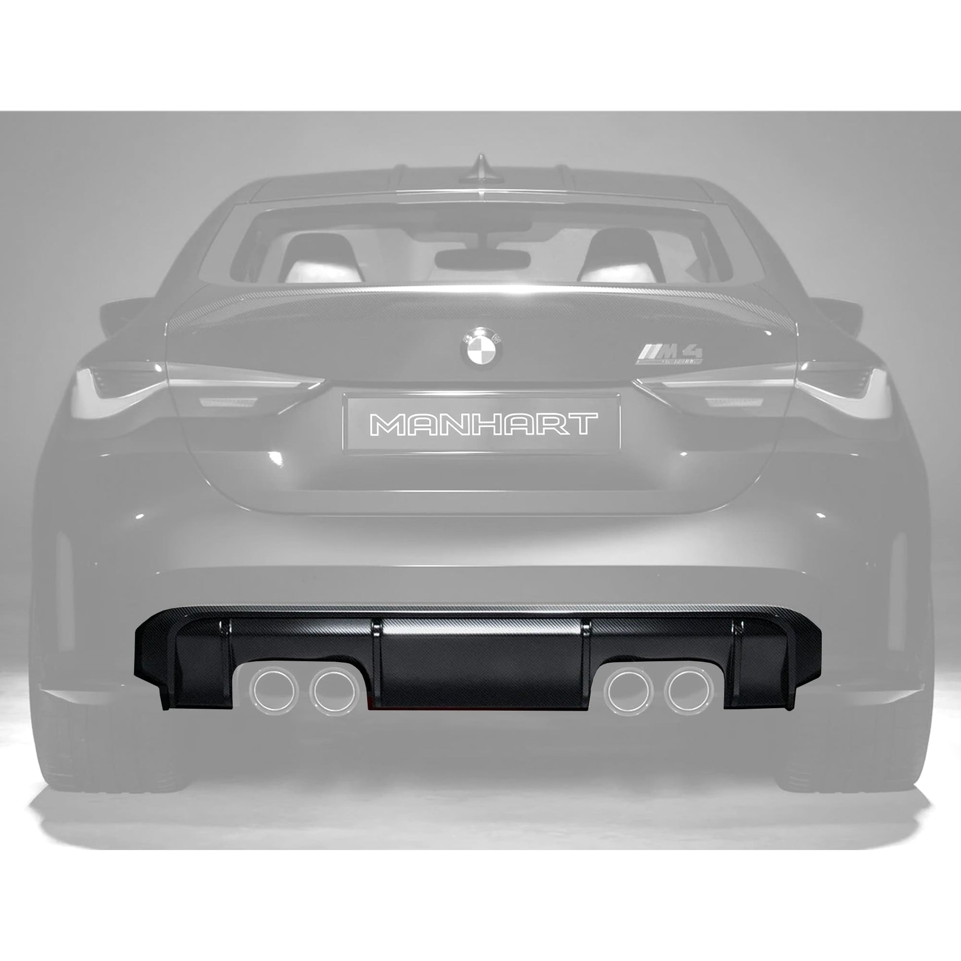 MANHART CARBON REAR DIFFUSER M PERFORMANCE FOR BMW G8X M3 / M4 (COMPETITION / CSL)