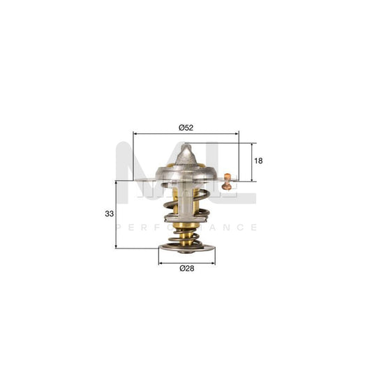 MAHLE ORIGINAL TX 327 92D Engine thermostat Opening Temperature: 92��C, with seal | ML Performance Car Parts