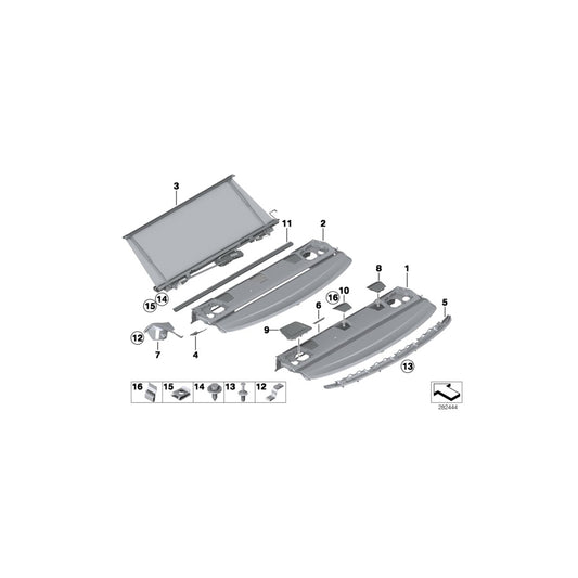 Genuine BMW 51439143451 F03 E67 F02 Fixing Clamp, Cover (Inc. Hybrid 7, 325d & 750Li) | ML Performance UK