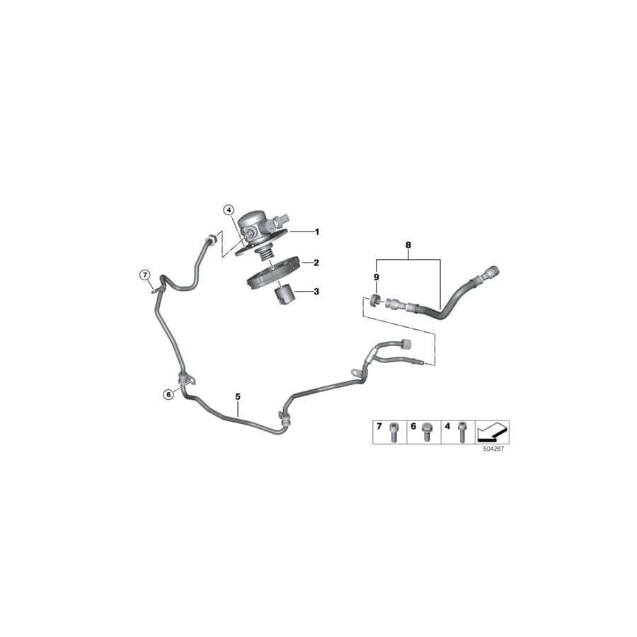 Genuine BMW 13518098306 G11 F93 F91 Isa Screw M6X33 (Inc. M550iX, 750LiX & M5) | ML Performance UK Car Parts
