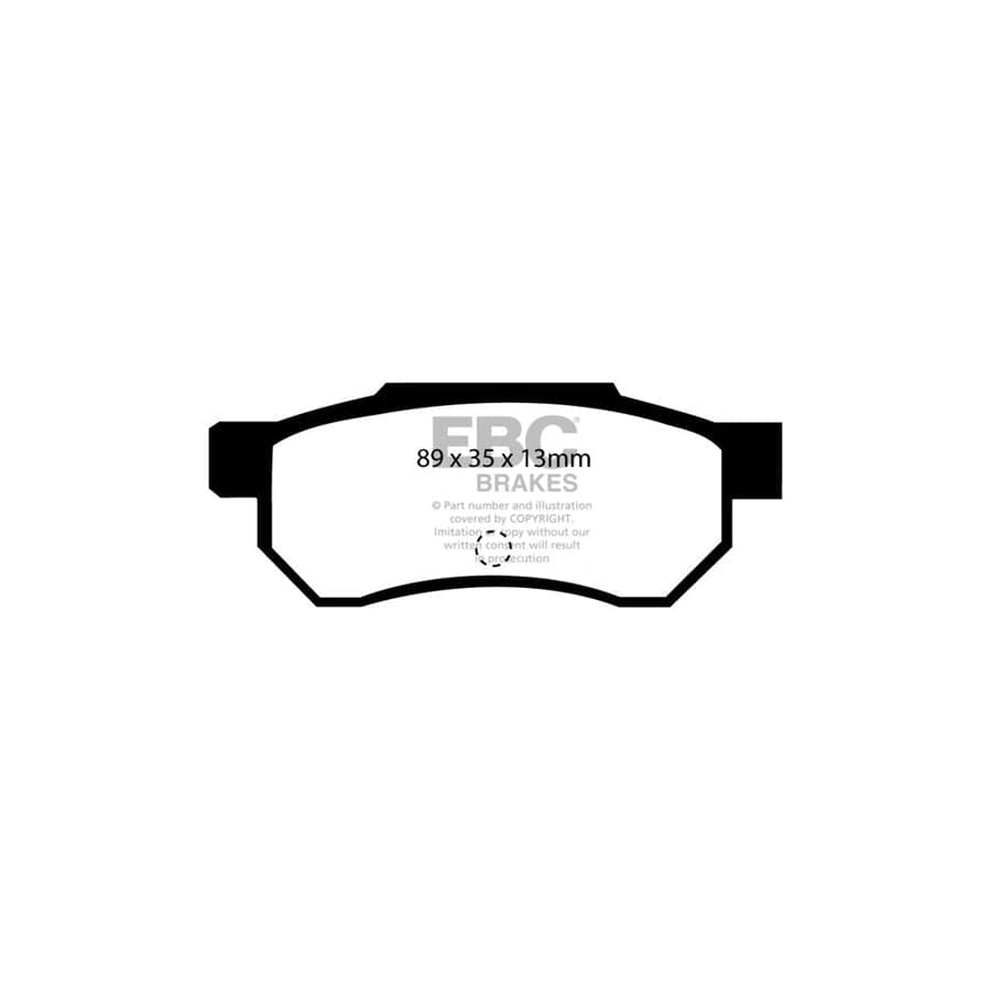 EBC PDKR371 Honda Ultimax Rear Brake Pad & Plain Disc Kit - Akebono Caliper (Inc. Accord & Prelude) 2 | ML Performance UK Car Parts