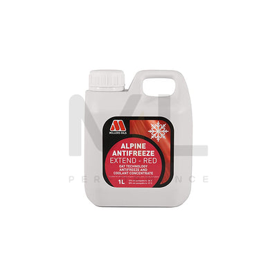 Millers Oils 5668JBB Alpine Antifreeze / Coolant Extend Red Concentrate 1l