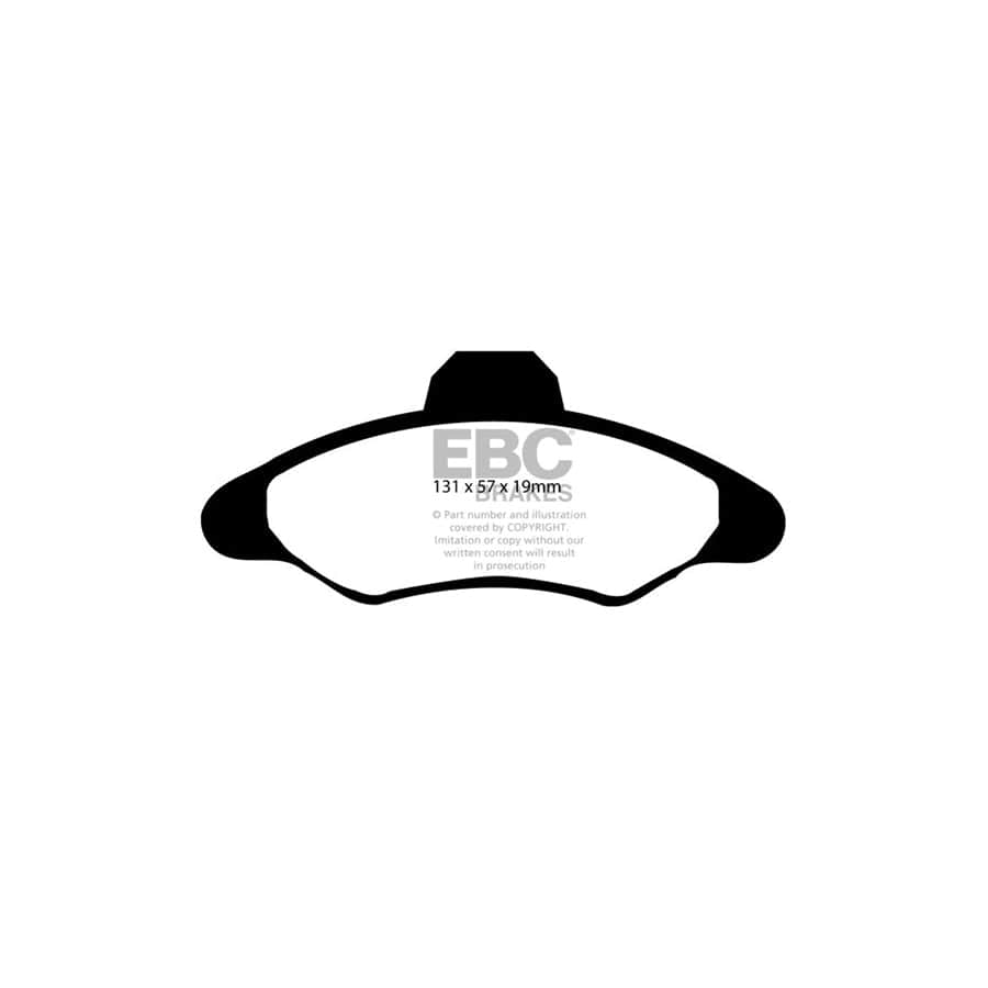 EBC PD06KF243 Ford Greenstuff Front Brake Pad & USR Disc Kit 2 | ML Performance UK Car Parts