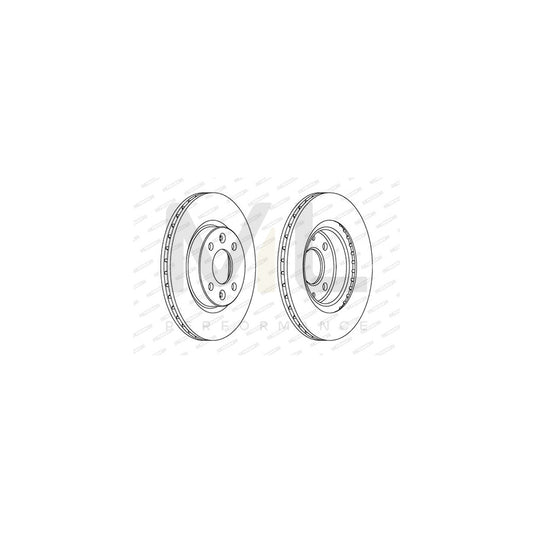 FERODO PREMIER Coat+ disc DDF1096C Brake Disc Vented, Coated, with bolts/screws | ML Performance Car Parts