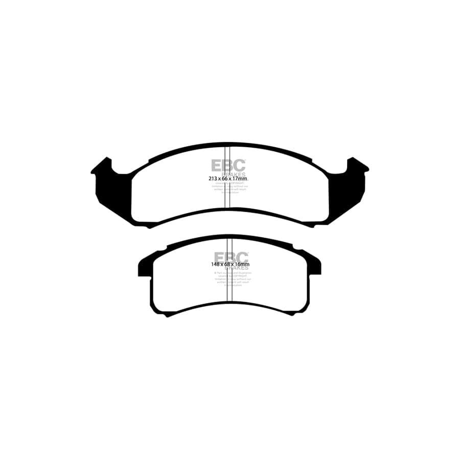 EBC PD11KF193 Chevrolet Pontiac Greenstuff Front Brake Pad & GD Disc Kit (Inc. Camaro & Firebird) 2 | ML Performance UK Car Parts