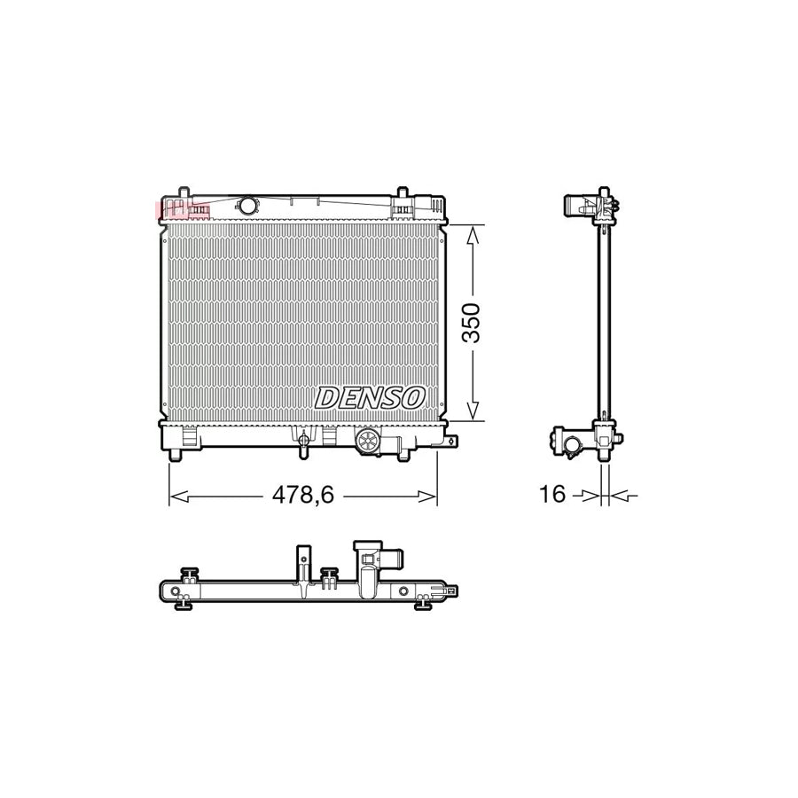 Denso DRM50137 Drm50137 Engine Radiator For Toyota Yaris Ii Hatchback (Xp9) | ML Performance UK
