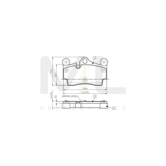 Bosch 0986Tb2456 Brake Pad Set Excl. Wear Warning Contact  | ML Performance Car Parts