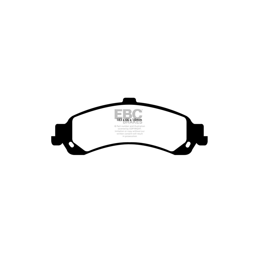 EBC DP41635R Cadillac Chevrolet Gmc Yellowstuff Rear Brake Pads 2 | ML Performance UK Car Parts