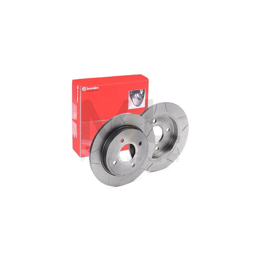 BREMBO MAX LINE 08.4931.76 Brake Disc Slotted, Solid, Coated | ML Performance Car Parts