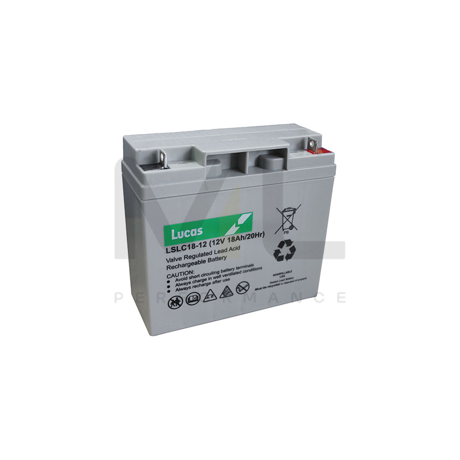 LSLC18-12 Lucas Sealed Lead Acid Battery 12V 18Ah | Car Batteries UK | ML Performance Car Parts