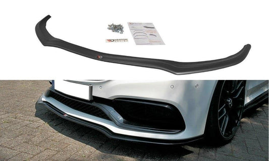Maxton Design ME-C-205-AMG-C-FD1T Front Splitter V.1 Mercedes Benz C63 AMG W205 Coupe | ML Performance UK Car Parts