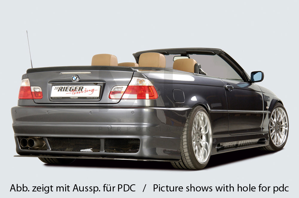 Rieger 00050232 BMW 3 Series E46 Rear Bumper 6 | ML Performance UK Car Parts